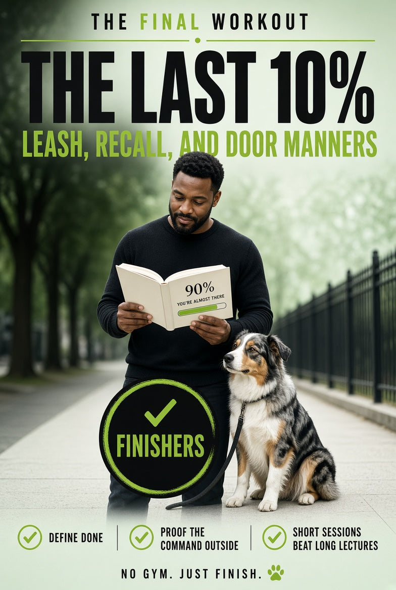 The Last 10%- Leash, Recall, and Door Manners - Level 4